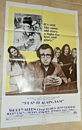1972 Play It Again Sam Movie House Full Sheet Poster 72/198