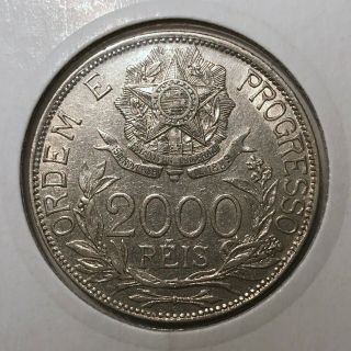 Brazil - Republic - 2000 Réis 1912 - Silver - Large Coin @felipe_colecoes