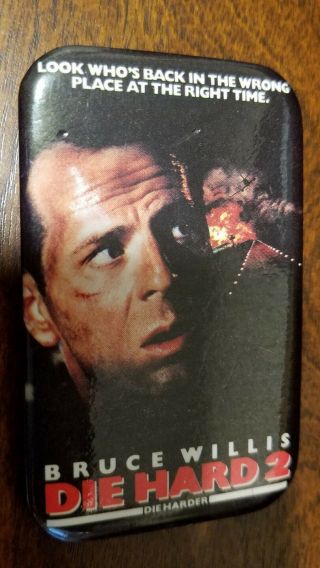 Die Hard 2 Promotional Pin Badge - Bruce Willis
