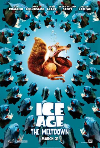 Ice Age 2 The Meltdown Movie Poster 2 Sided Advance 27x40 Ray Romano