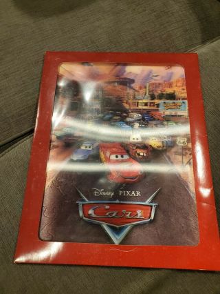 Disney Pixar Cars Movie Film - 2006 Lenticular Poster From Best Buy - Rare