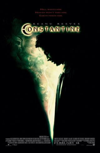 Constantine Movie Poster Ds Final Vf 27x40 Keanu Reeves Rachel Weisz