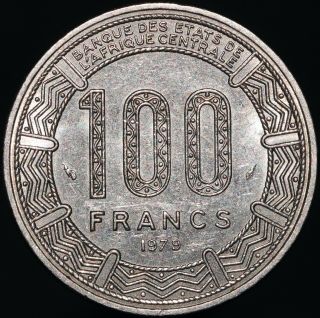 1979 | Central African Republic 100 Francs | Nickel | Coins | Km Coins