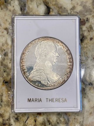 1780 Sf Austria Maria Theresa Thaler Silver Restrike