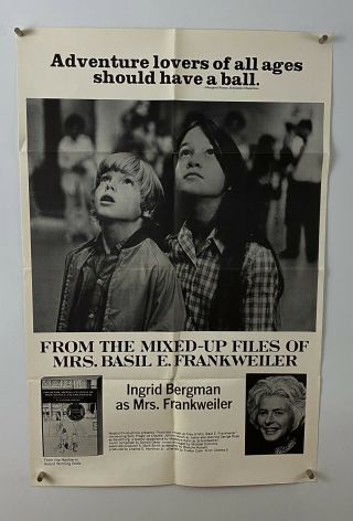Mrs Frankweiler Movie Poster (fine) One Sheet 1973 Ingrid Bergman 5469
