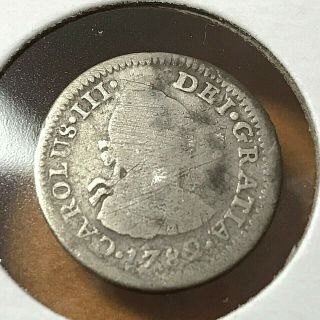 1782 Mexico Silver 1/2 Reale Better Coin