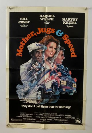 Mother Jugs Speed Movie Poster (vg -) One Sheet 1976 Raquel Welch 6233