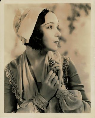 1929 Press Photo Portrait Image Actress Dolores Del Rio As Evangeline