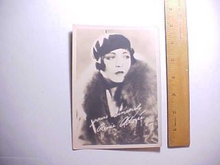 1920s Renee Adoree French Silent Film Star Souvenir Photo From Her Estate Vg,