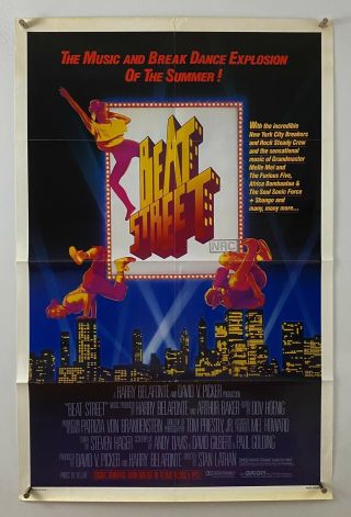 Beat Street Movie Poster (vg) One Sheet 1984 Hip Hop Break Dancing 5957