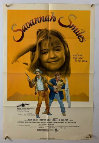 Savannah Smiles Movie Poster (veryfine) One Sheet 1982 Mark Miller 5261