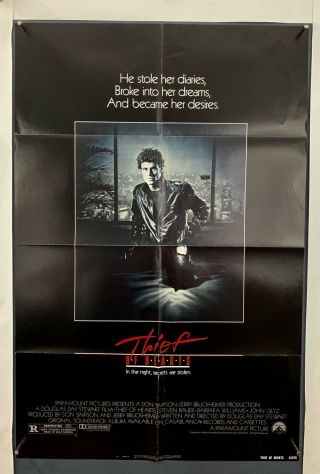 Thief Of Hearts Movie Poster (fine -) One Sheet 1984 Folded John Getz 4438