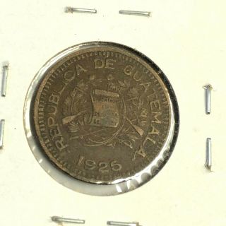 1925 GUATELAMA CENTAVO,  Rare 1 Year Type Low Mintage,  KM 237 2