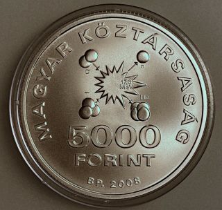 Hungary 5000 Forint 2008 Bp Km 810 Bu Sterling Silver