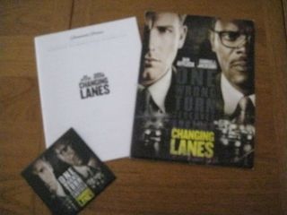 Changing Lanes Movie Press Kit W/cd Ben Affleck Pk 529