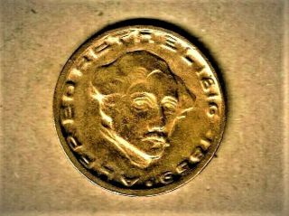 1920 Germany,  Aachen 3 Mark Brass Notgeld Coin Lamb - 1.  13 Brass At Unc