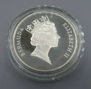 Bermuda Two Dollar Sterling Silver Proof Commemorative Coin - 1992 Cedar Tree 2