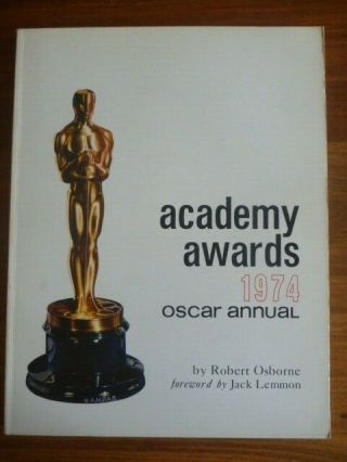 1974 Academy Awards Oscar Annual R Osborne Rare Film Study