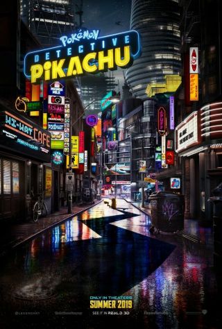 Pokemon Detective Pikachu Ex 27x40 D/s Movie Poster