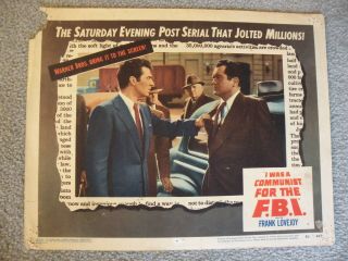 I Was A Communist For The F.  B.  I.  Frank Lovejoy Movie 1951 51 - 217 Lobby Card