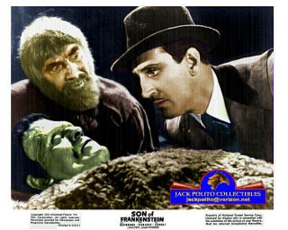 Son Of Frankenstein 1939 Boris Karloff,  Basil Rathbone & Bela Lugosi 8x10 Photo