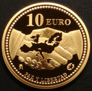 Spain 10€ Silver Proof 2005 World War Ii Liberation 60th Anniversary Km 1065