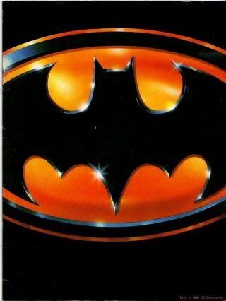 Batman Japanese Souvenir Program 1989,  Michael Keaton,  Jack Nicholson