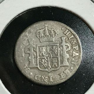 1818 Jj Mexico Silver 1/2 Reale Better Coin