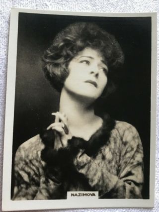 Alla Nazimova Rothmans Cigarette Card Series Real Photo 1920s 21/1