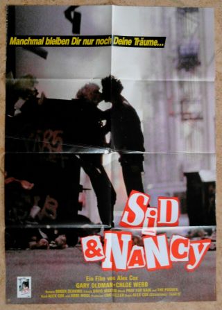 Movie Poster Sid And Nancy Gary Oldman,  Chloe Webb,  David Hayman