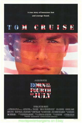 Born On The 4th Of July,  Mi2 Movie Poster Tom Cruise