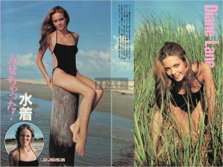 Diane Lane In Black Swimsuit 1981 Japan Picture Clippings 2 - Sheets Sexy Ub1/