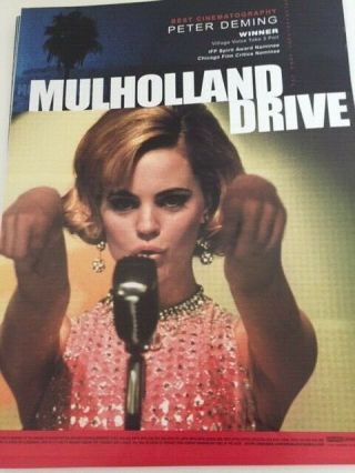 Mulholland Drive David Lynch Melissa George Singing Oscar Ad