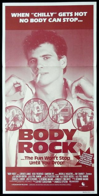 Body Rock Daybill Movie Poster Lorenzo Lamas Ray Sharkey Seth Kaufman
