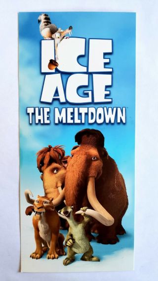 2006 Ice Age 2 The Meltdown Movie Premiere Ticket Sid Queen Latifah Film Promo