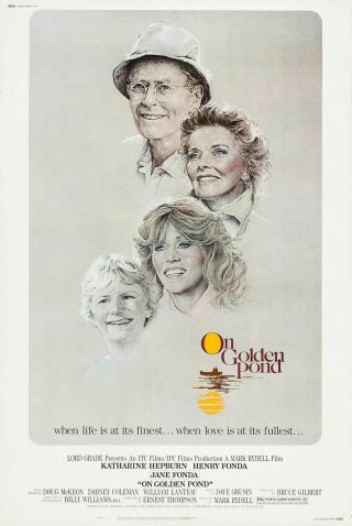 On Golden Pond Jayne Fonda,  Katharine Hepburn,  Henry Fonda One Sheet Poster