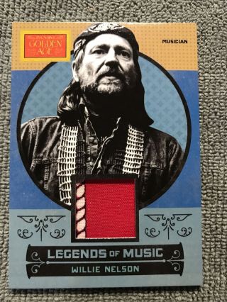 Willie Nelson Country Singer Worn Relic Memorabilia Card 7 Golden Age Music