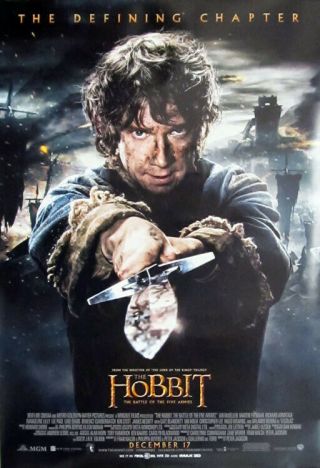 The Hobbit: The Battle Of The Five Armies Orig D/s 27x40 Movie Poster Last One