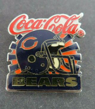 Coca Cola Chicago Bears Pin Pinback
