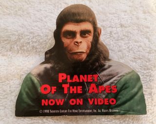 1998 Planet Of The Apes Now On Video Promotional Pin Cardboard