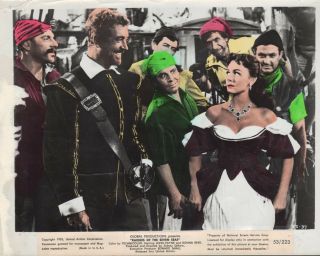 Raiders Of The Seven Seas 8x10 Black & White Movie Photo 37 Hand Colored