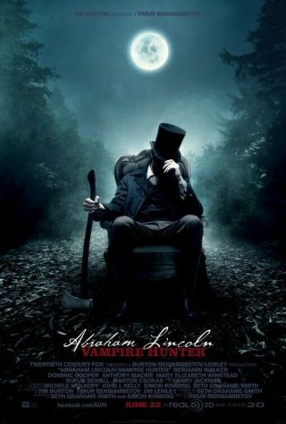 Abraham Lincoln Vampire Hunter Great 27x40 D/s Movie Poster