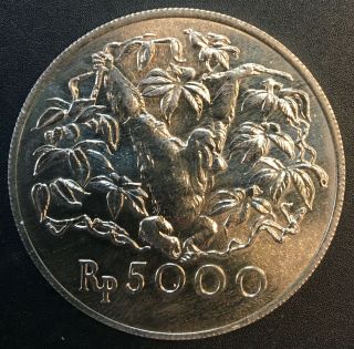 Indonesia - Silver 5000 Rupiah Coin - 