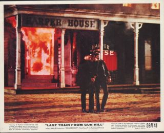 Last Train From Gun Hill 1959 8x10 Color Movie Photo (mini Lobby Card) Nn