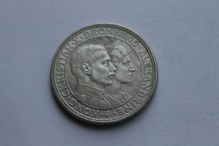 Denmark 2 Kroner 1923 Silver Nr.  625 @