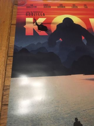Kong Skull Island DS Theatrical Movie Poster 27x40 2