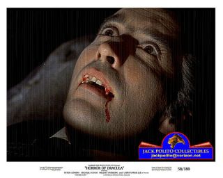 Horror Of Dracula 1958 Stars Peter Cushing & Christopher Lee 8x10 Color Photo