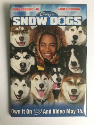 Dvd Movie Vhs Release Button Of Snow Dogs Cuba Gooding Jr Walt Disney