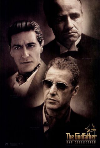 The Godfather (1972) Dvd Movie Poster - Version A - Rolled