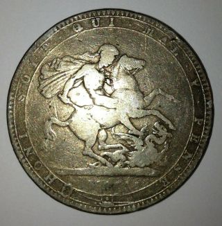 United Kingdom King George Iii,  Crown (5 Shillings) 1818 - 1820,  Sterling Silver